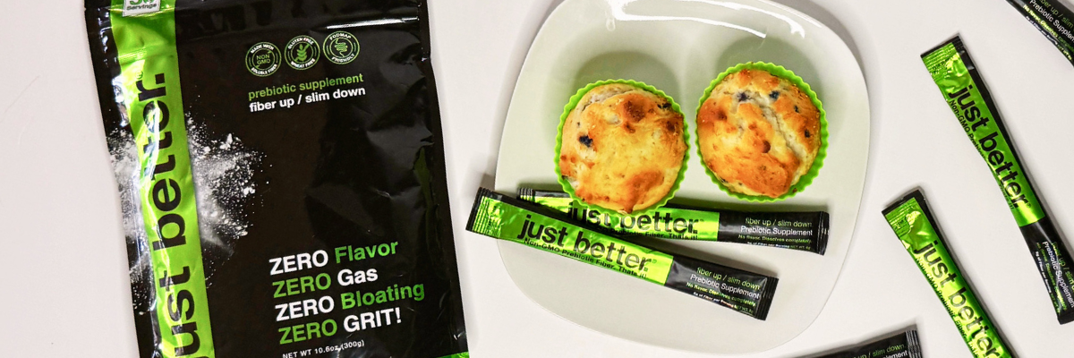 just better fiber with a plate of muffins.