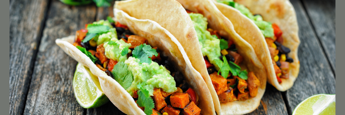 Black bean sweet potato tacos.