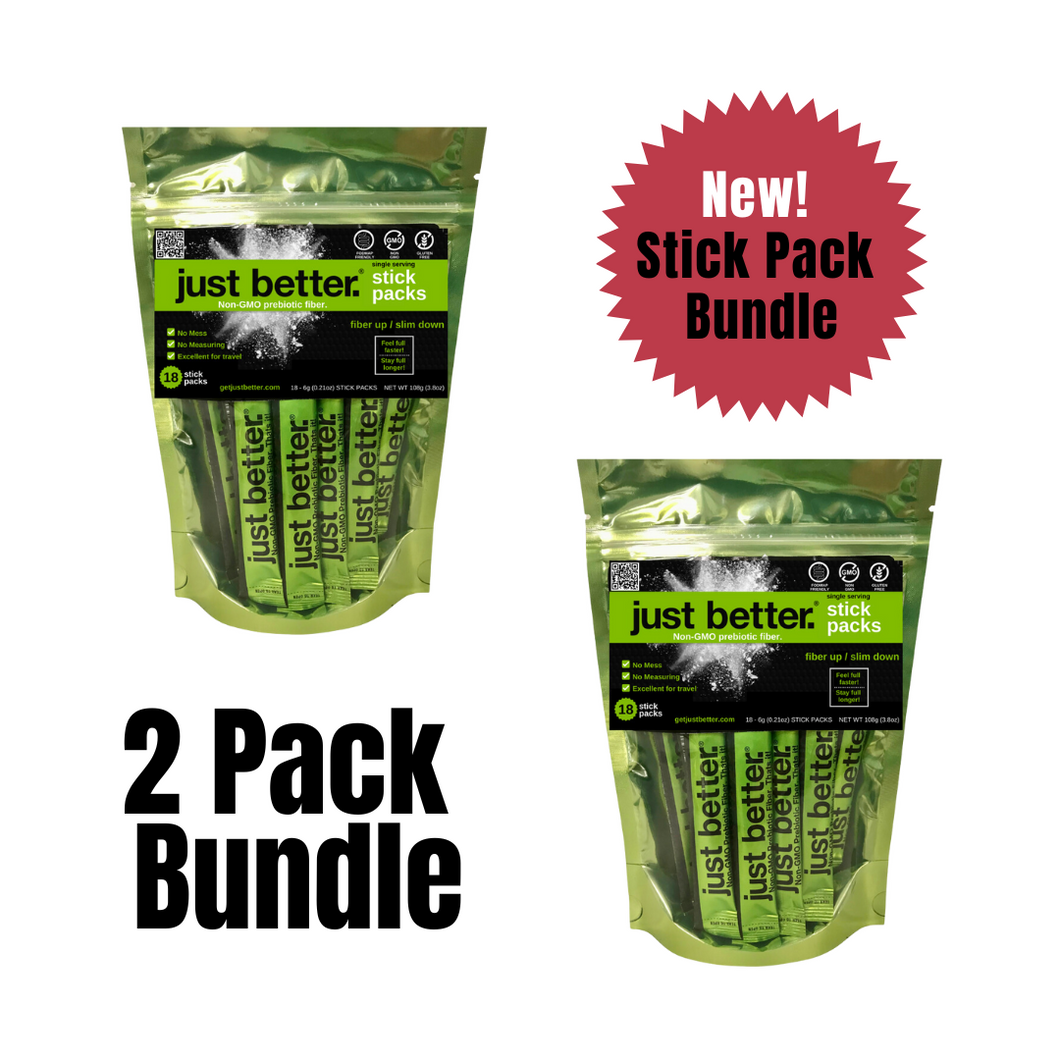 2-Pack 18-Count just better.® Prebiotic Fiber Stick Packs