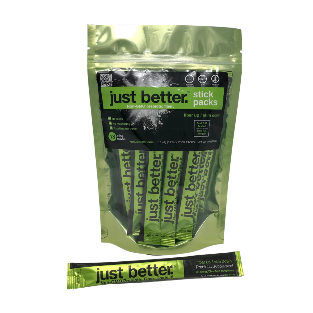 18-Count Stick Pack Pouch of just better.® prebiotic fiber