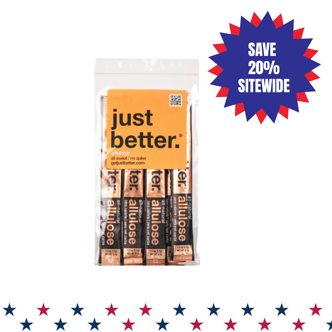 5-count Stick Pack Pouch of just better.® allulose
