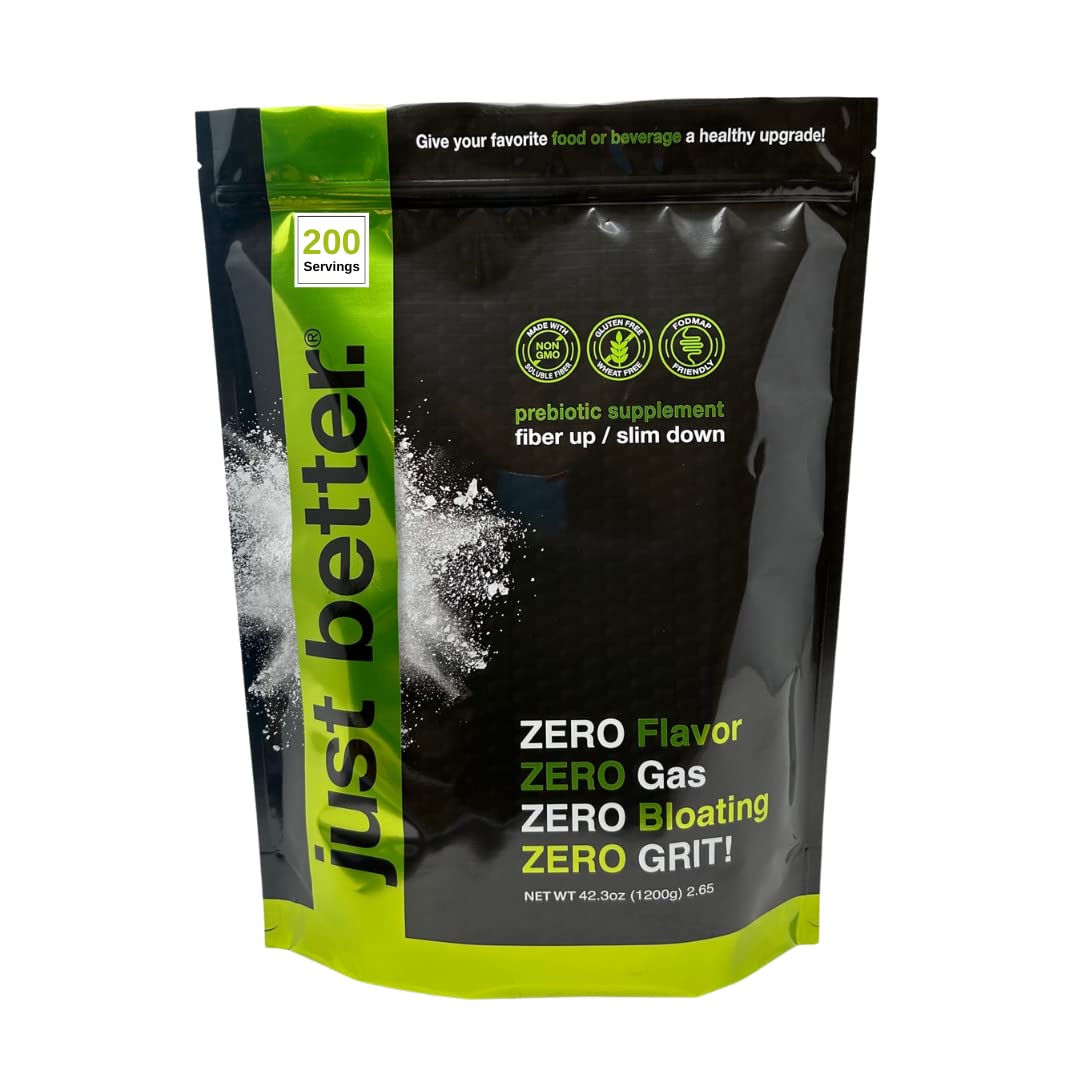200 Serving Pouch (1200g) of just better.® prebiotic fiber