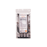 Packaged product with a nutrition facts label on a white background