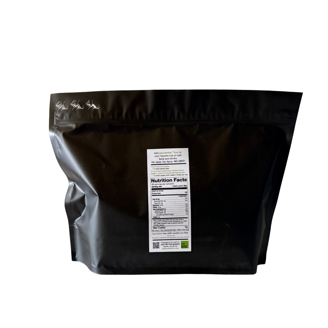 60-count Stick Pack Pouch of just better.® prebiotic fiber