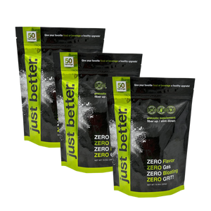 3 Pack - 300g Pouch -  just better.® prebiotic supplement (About 50 servings per pouch) Bundle Up & SAVE 7%!