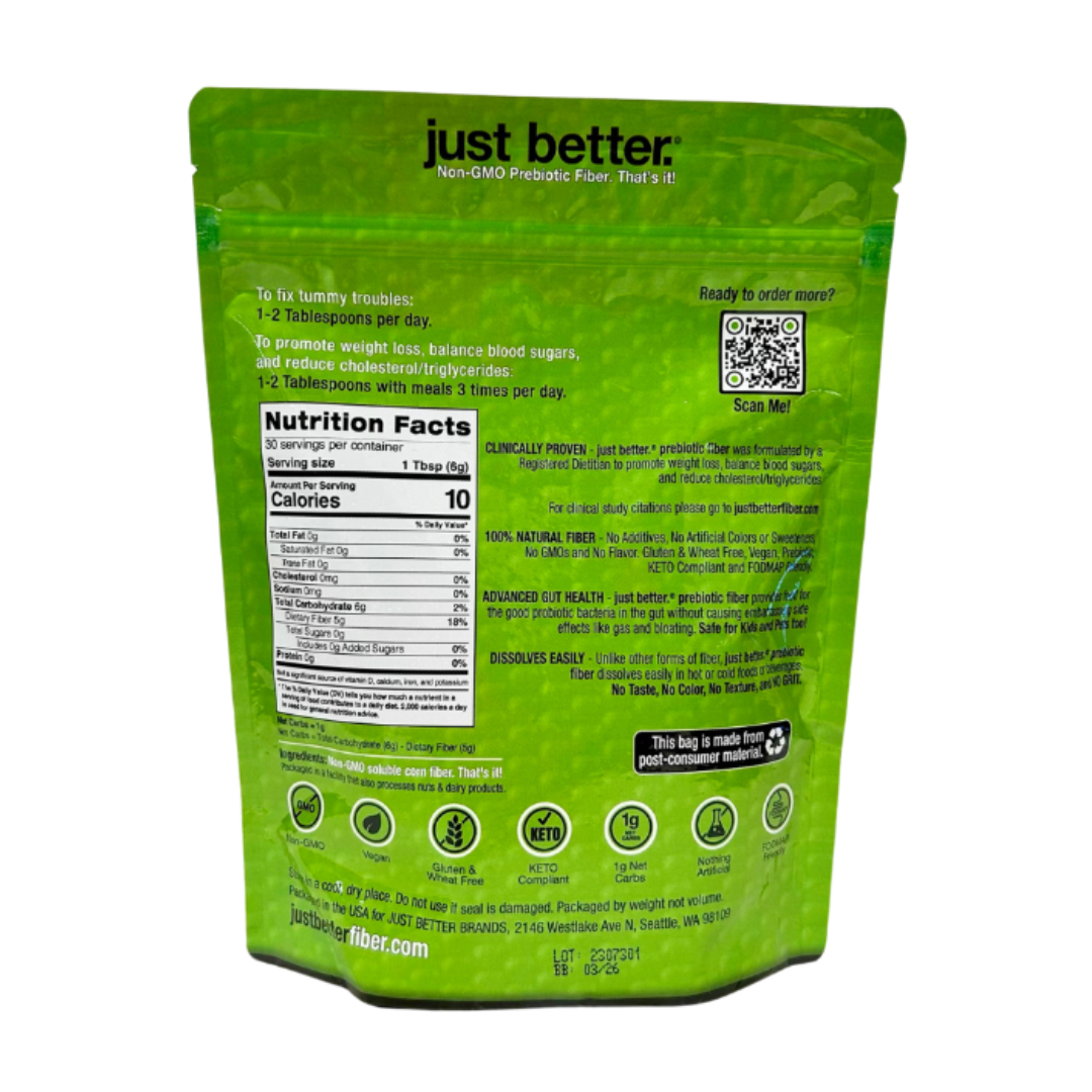 Fibermaxxing Starter Pack of just better.® prebiotic fiber
