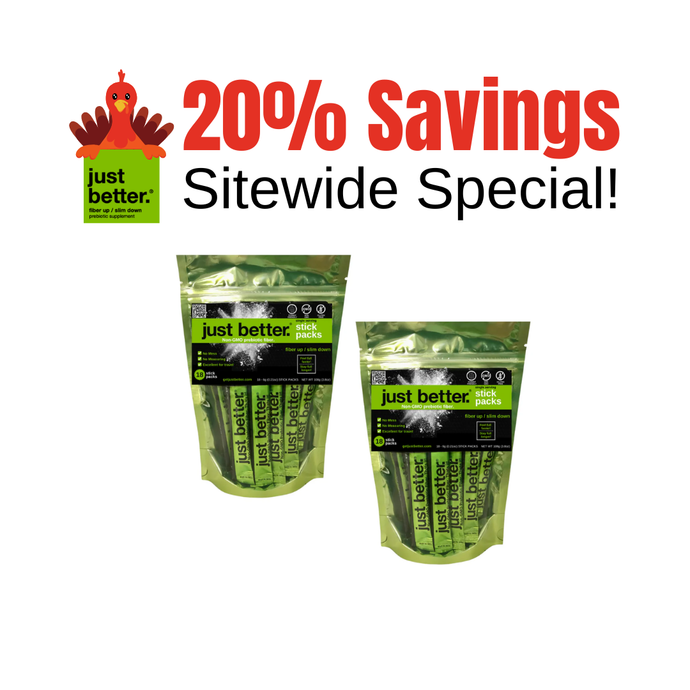 2-Pack 18-Count just better.® Prebiotic Fiber Stick Packs