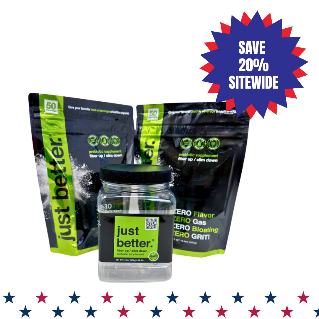 Combo Pack - 300g Container + 300g Refill Pouch of just better.® prebiotic fiber