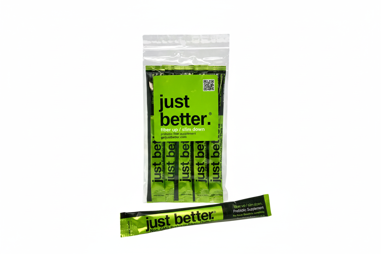 5-count Stick Pack Trial/Travel Size of just better.® prebiotic fiber